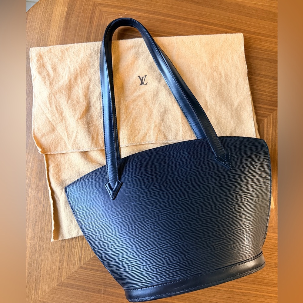 Louis Vuitton navy Saint Jacques Bag